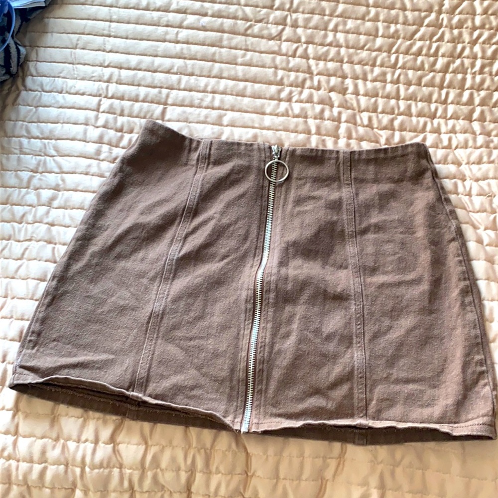 Coffee brown skirt